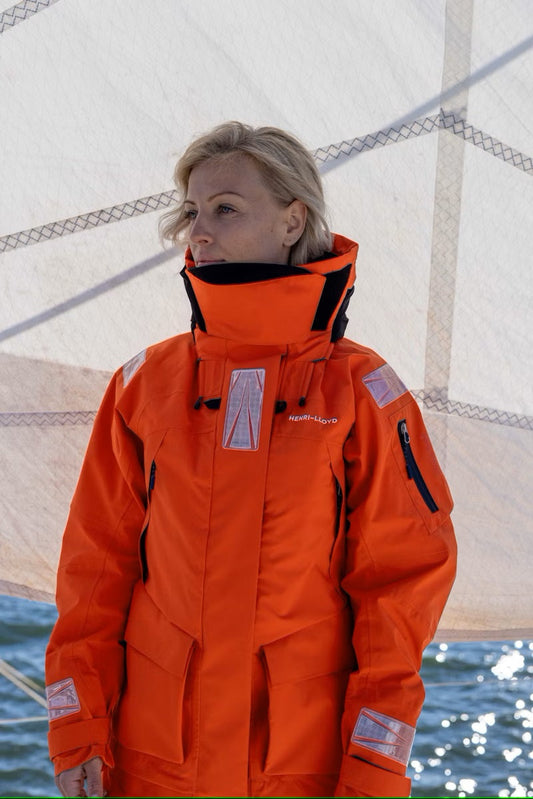 Womens O-Race Jacket 3L - Power Orange