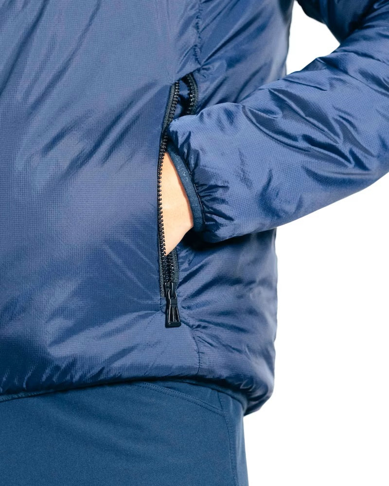 Mav Hooded Warmer Jacket - Navy Blue