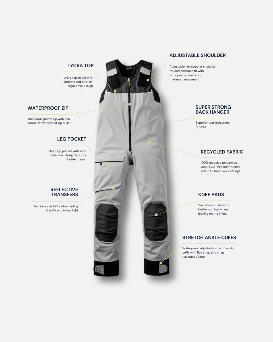 Women's Dynamic Salopettes - Ice