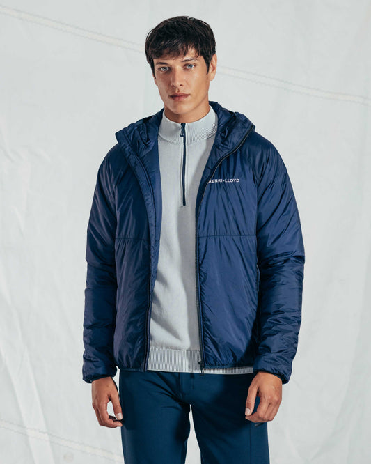 Mav Hooded Warmer Jacket - Navy Blue