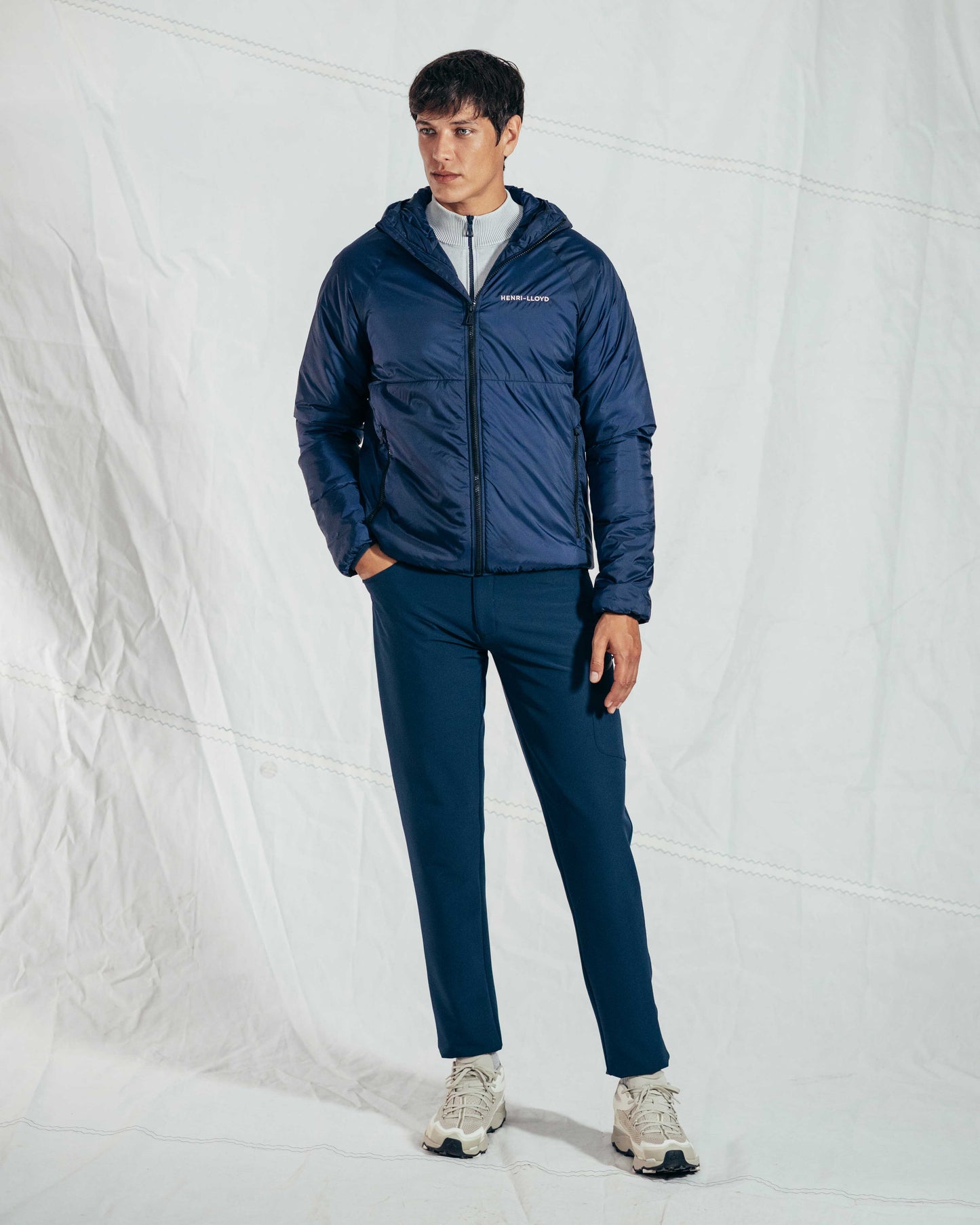 Mav Hooded Warmer Jacket - Navy Blue