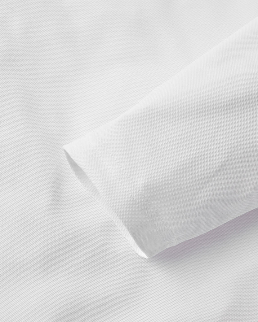 Men's Dri-Fast LS Polo - Eco White