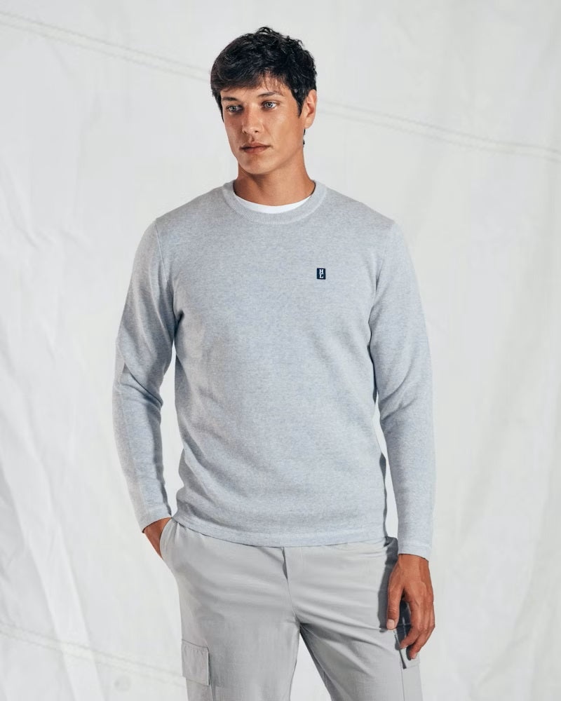 Tyne RWS Merino Crew Knit - Vapor White