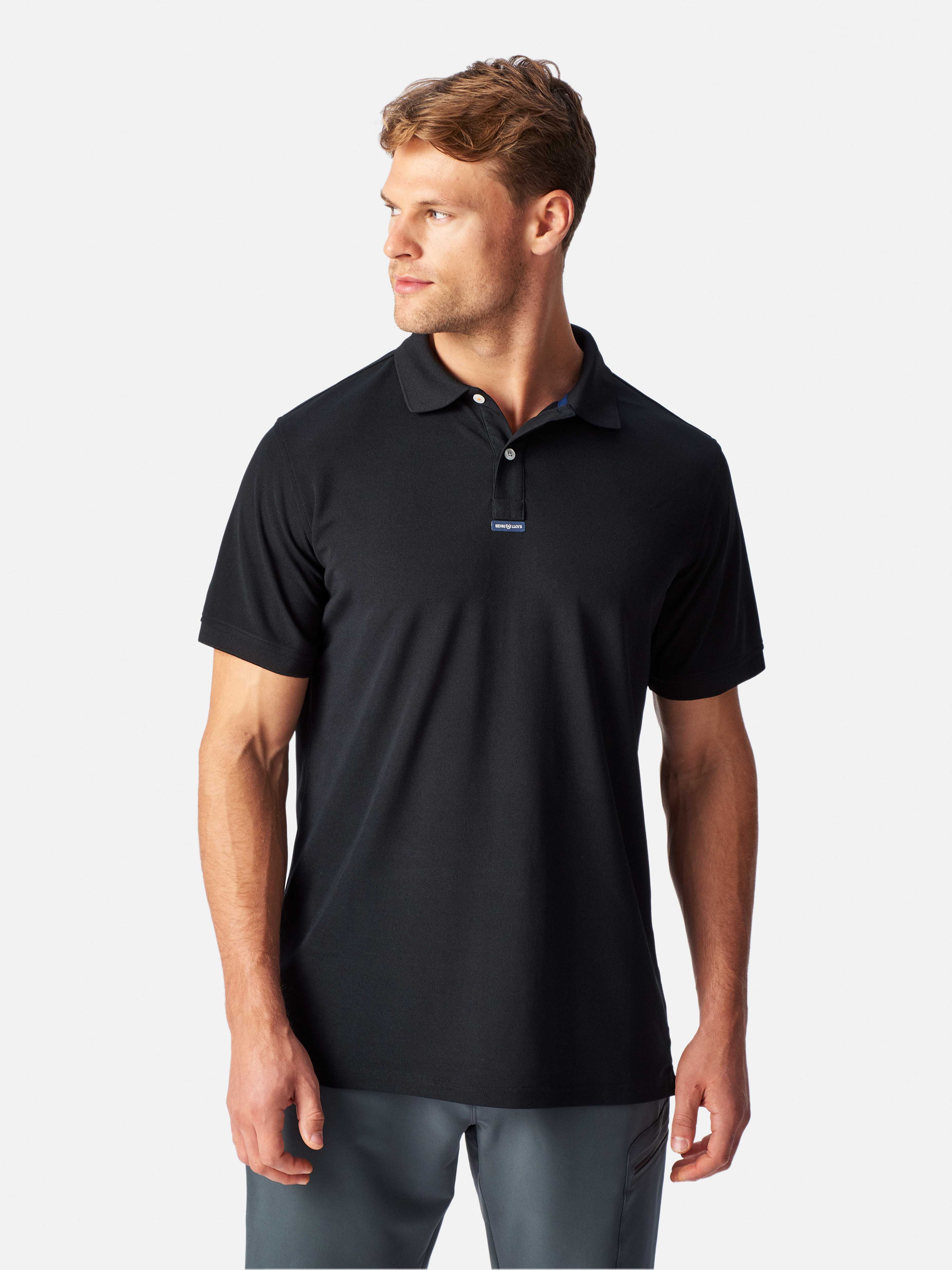 Dri Fast Polo Black Henri Lloyd Australia