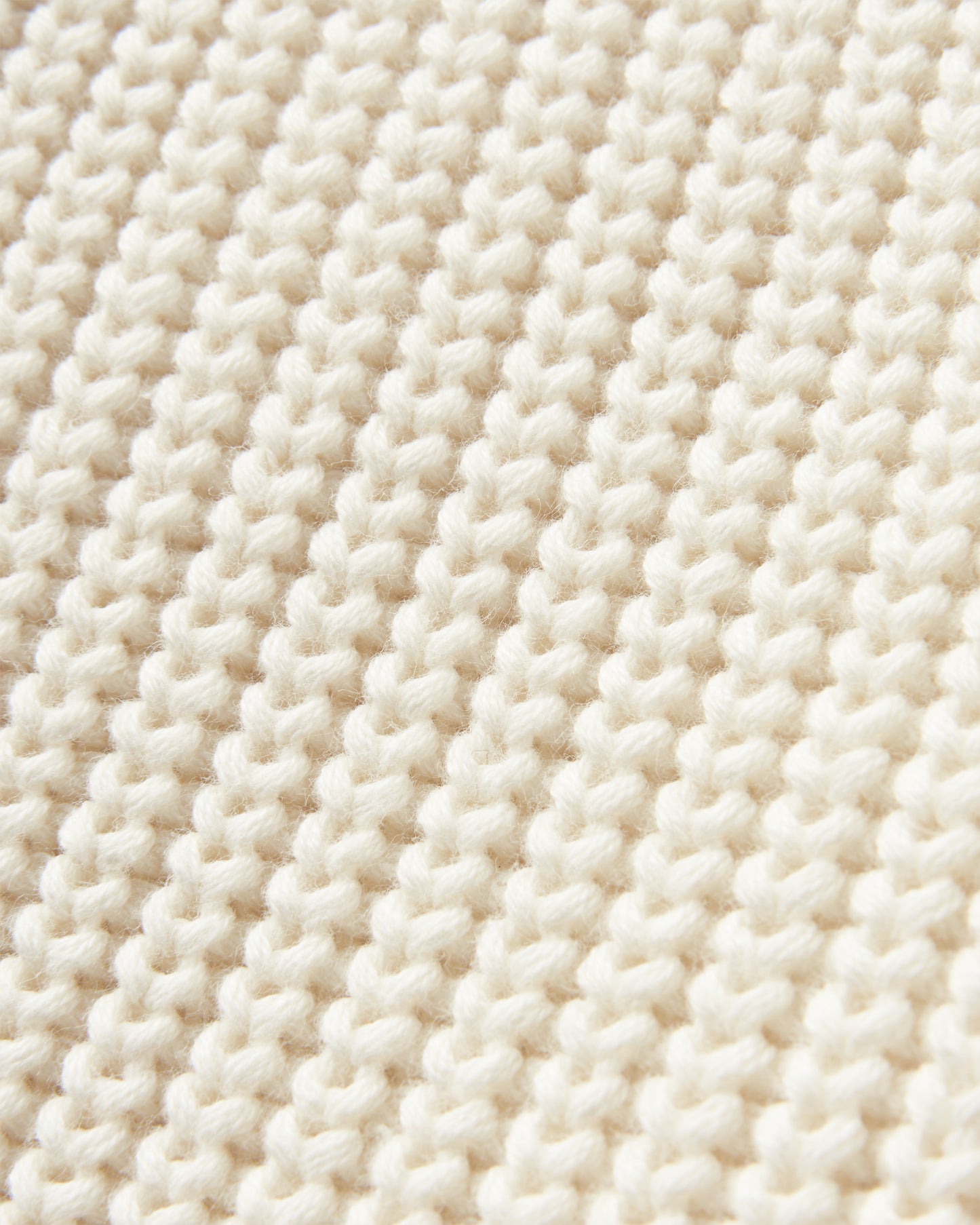 Golant Quarter Zip Ribbed Knit - Ecru White