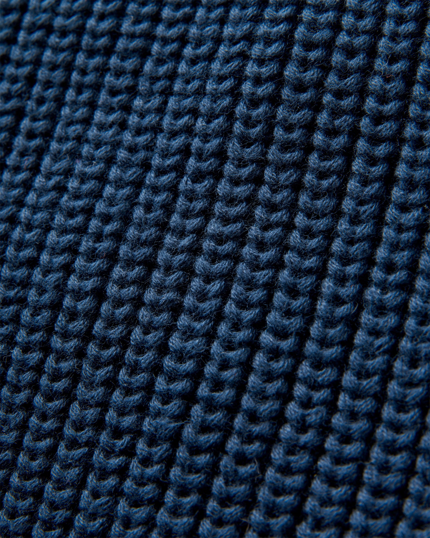 Golant Quarter Zip Ribbed Knit - Navy Blue