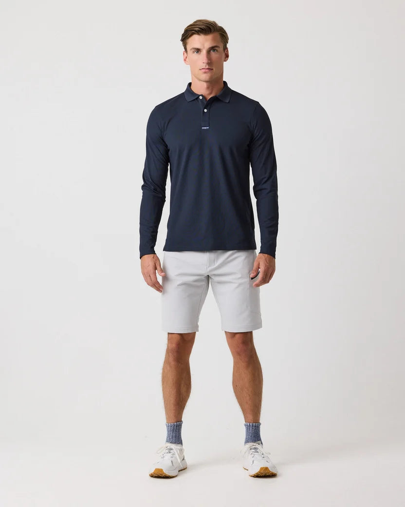 Men's Dri-Fast LS Polo - Navy Black