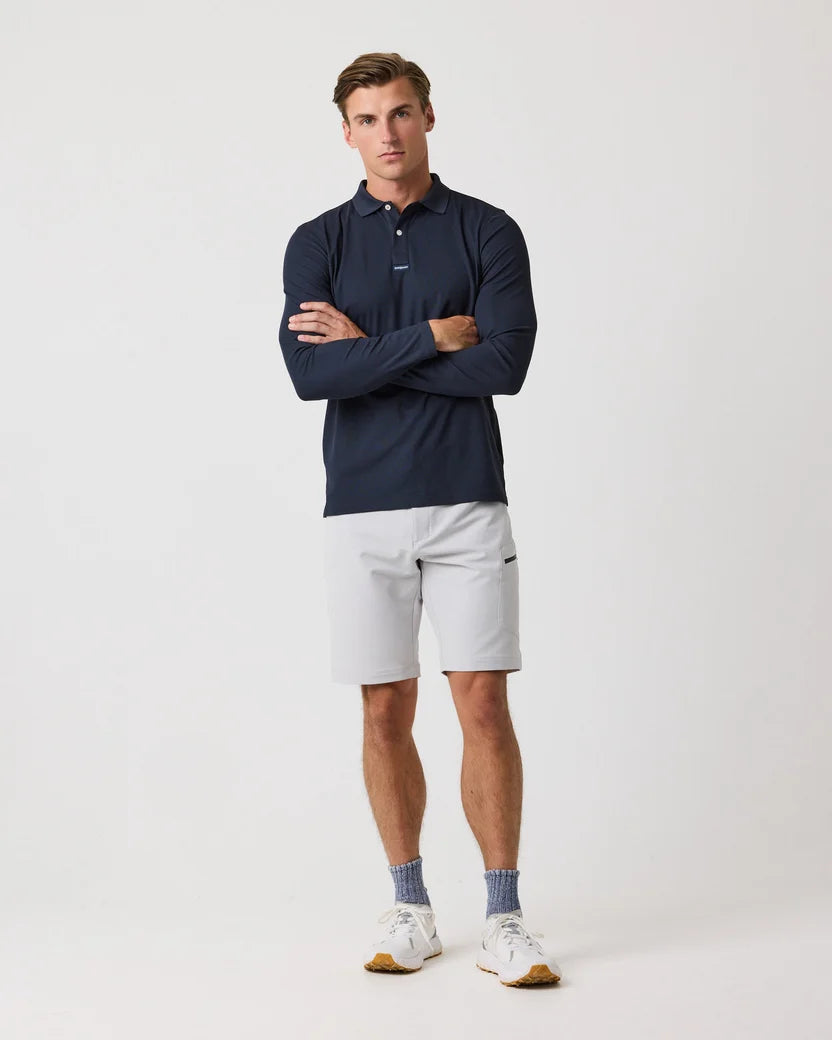 Men's Dri-Fast LS Polo - Navy Black