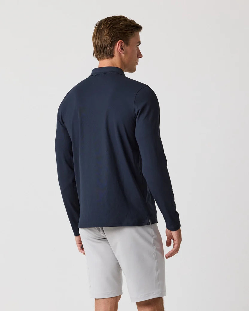 Men's Dri-Fast LS Polo - Navy Black