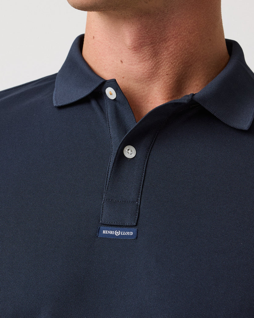 Men's Dri-Fast LS Polo - Navy Black