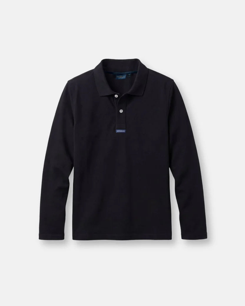 Women's Dri-Fast LS Polo - Eco Black