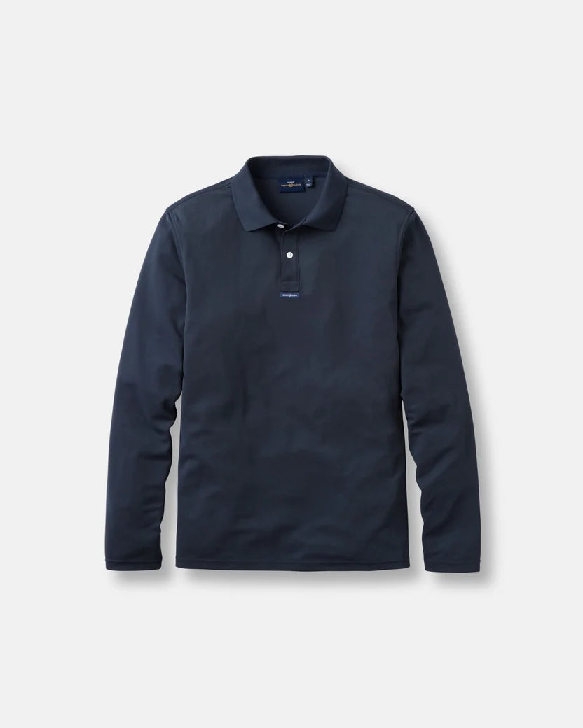Men's Dri-Fast LS Polo - Navy Black