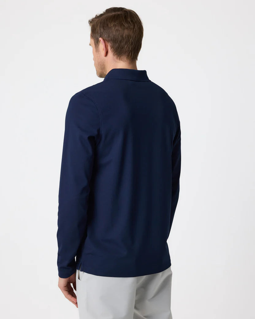 Men's Dri-Fast LS Polo - Navy Blue