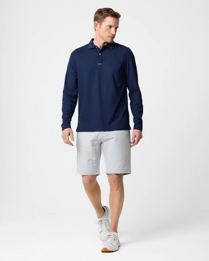 Men's Dri-Fast LS Polo - Navy Blue
