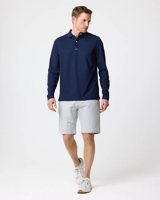 Men's Dri-Fast LS Polo - Navy Blue
