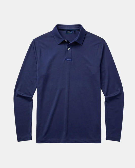 Men's Dri-Fast LS Polo - Navy Blue