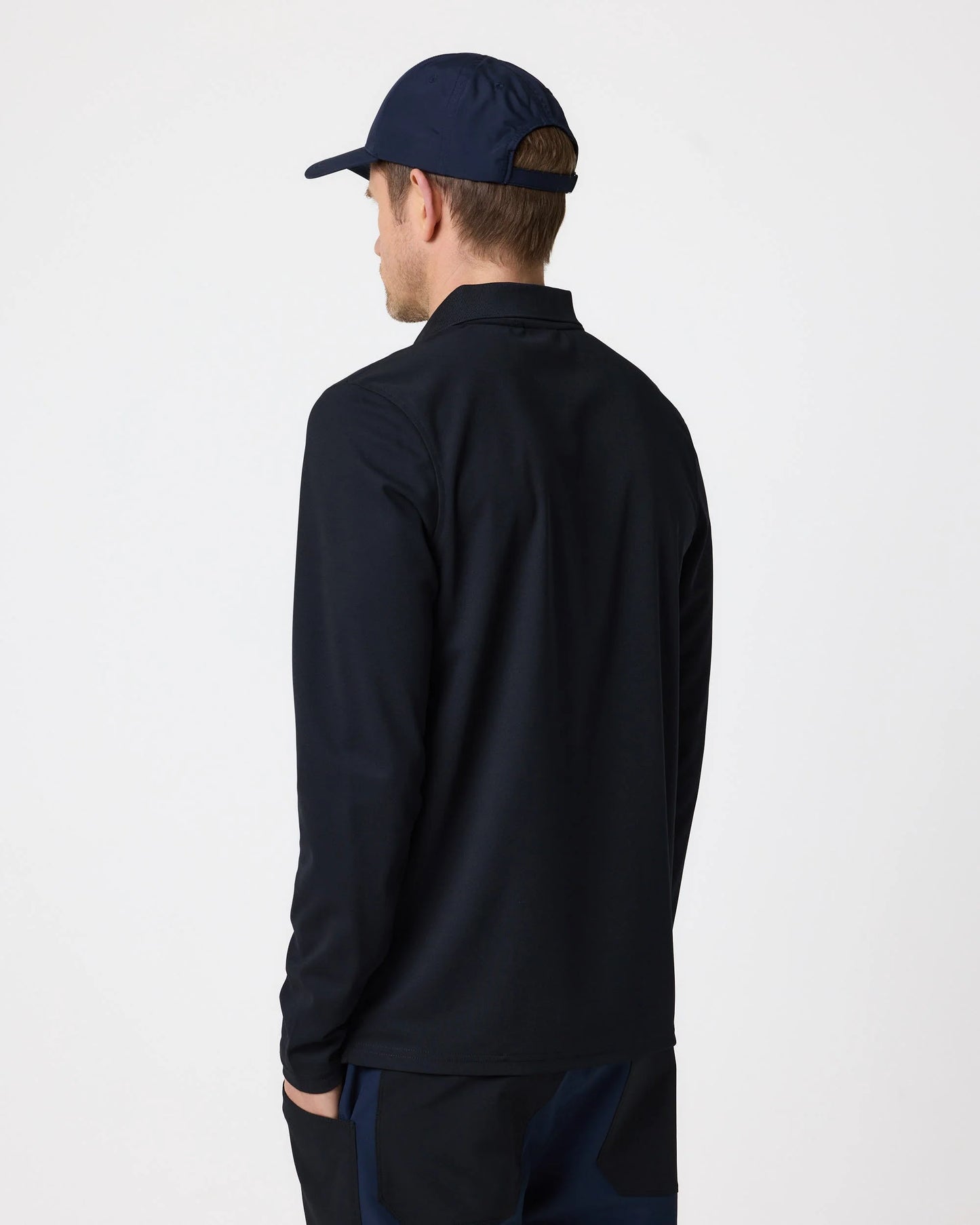 Men's Dri-Fast LS Polo - Eco Black