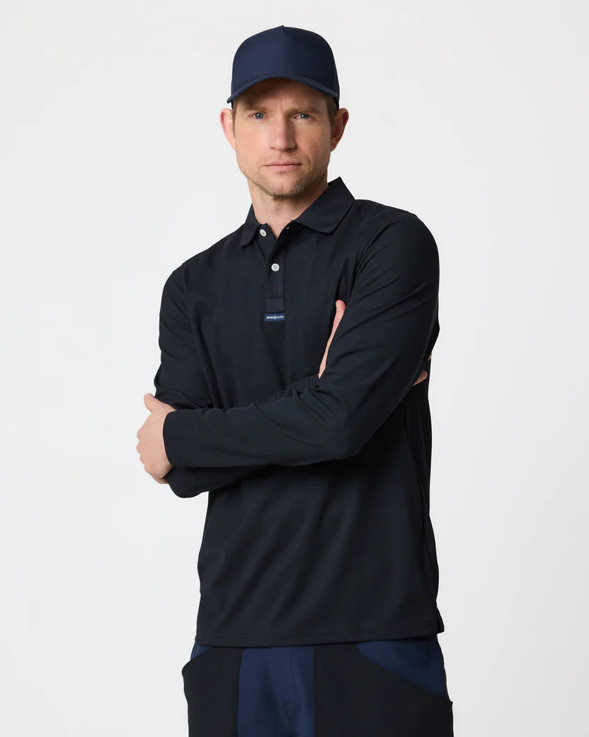 Men's Dri-Fast LS Polo - Eco Black