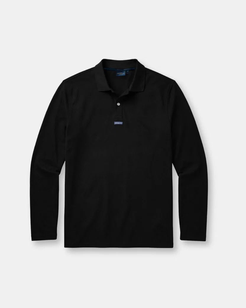 Men's Dri-Fast LS Polo - Eco Black