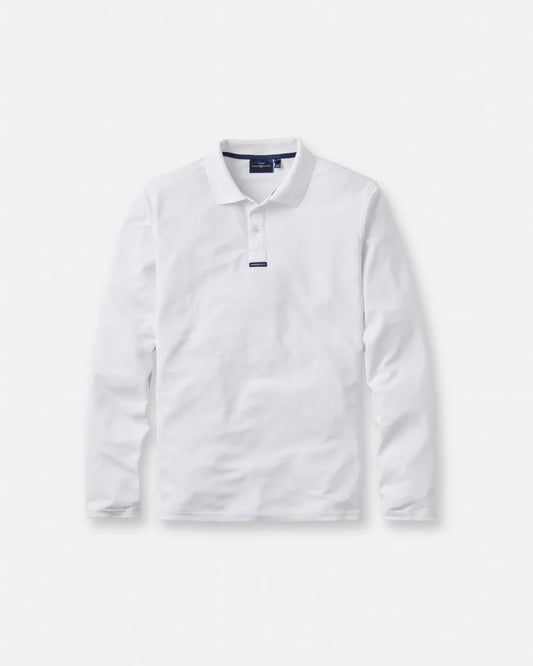 Men's Dri-Fast LS Polo - Eco White
