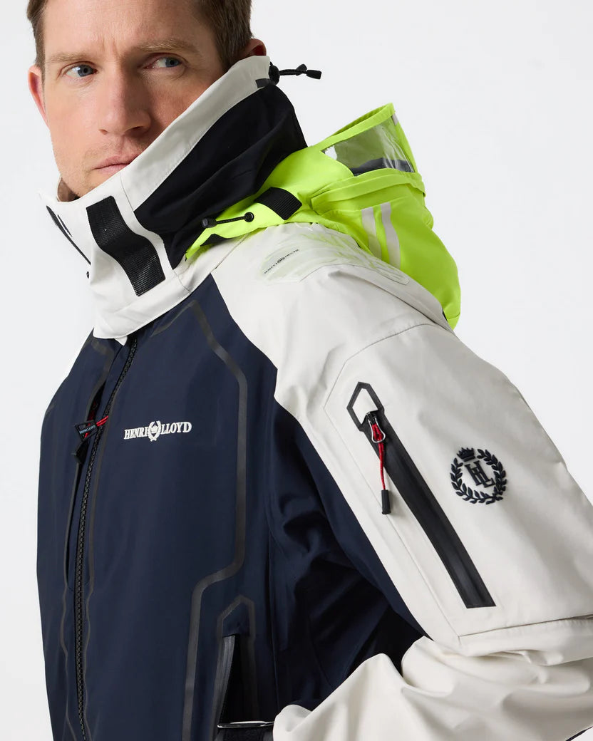 Men's Ocean Pro Full Zip Smock - Navy Black/Off White