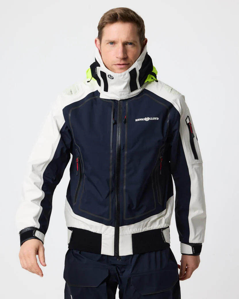 Men's Ocean Pro Full Zip Smock - Navy Black/Off White