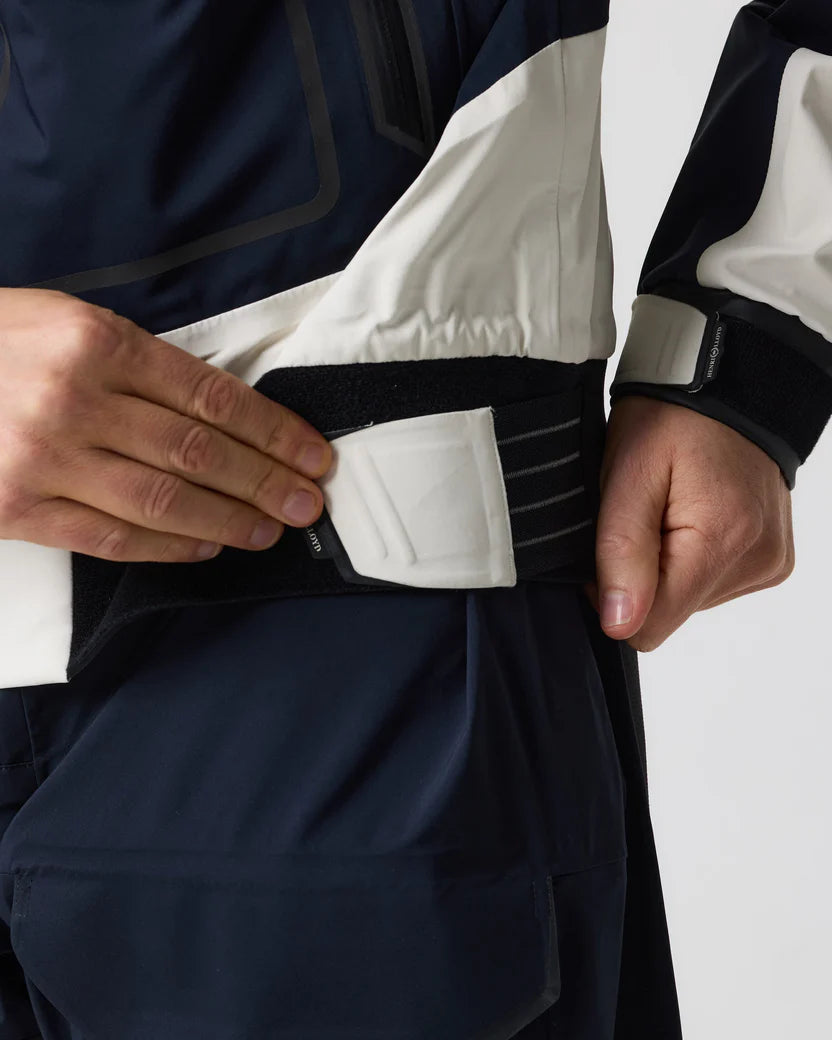 Men's Ocean Pro Full Zip Smock - Navy Black/Off White