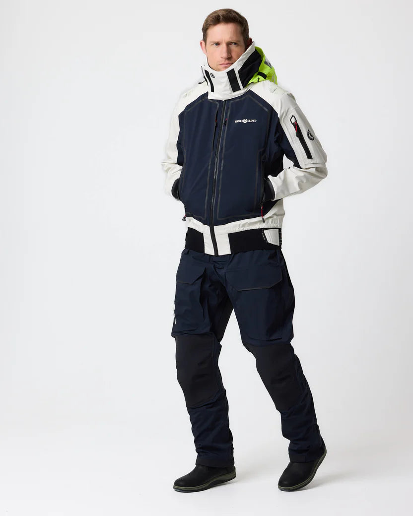 Men's Ocean Pro Full Zip Smock - Navy Black/Off White