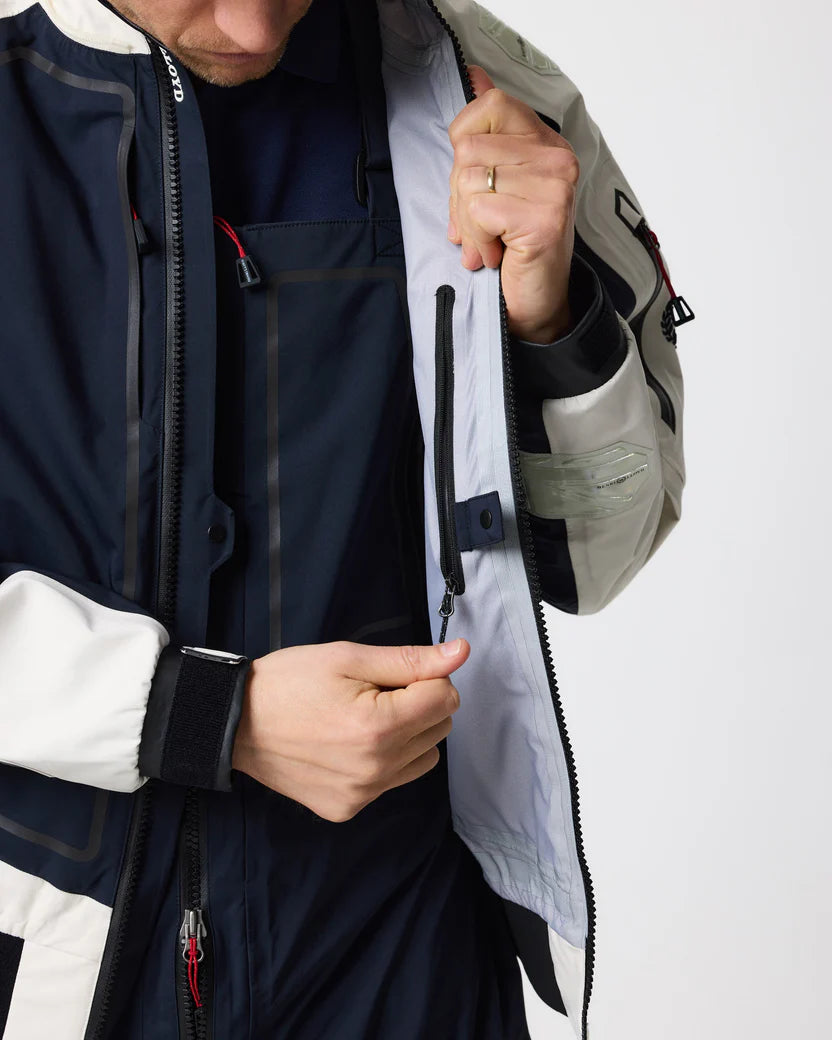 Men's Ocean Pro Full Zip Smock - Navy Black/Off White