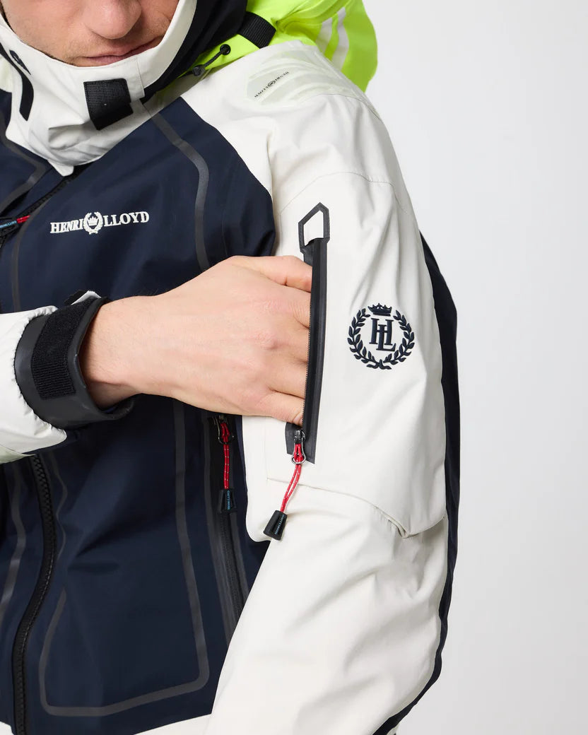 Men's Ocean Pro Full Zip Smock - Navy Black/Off White