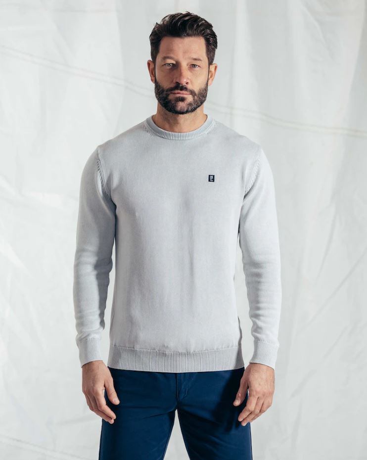 Organic Salted Crew Knit - Ice