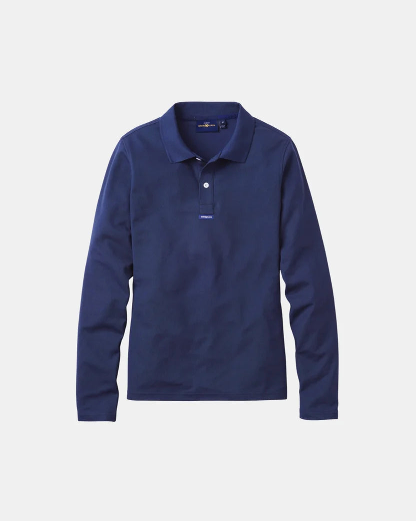 Women's Dri-Fast LS Polo - Navy Blue