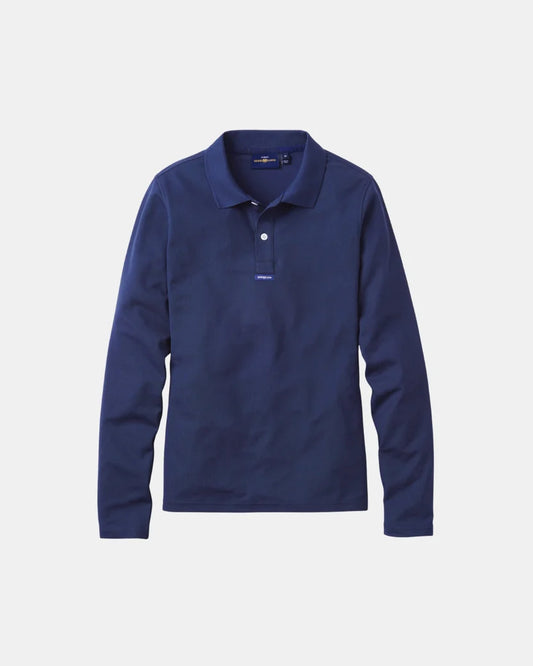 Women's Dri-Fast LS Polo - Navy Blue