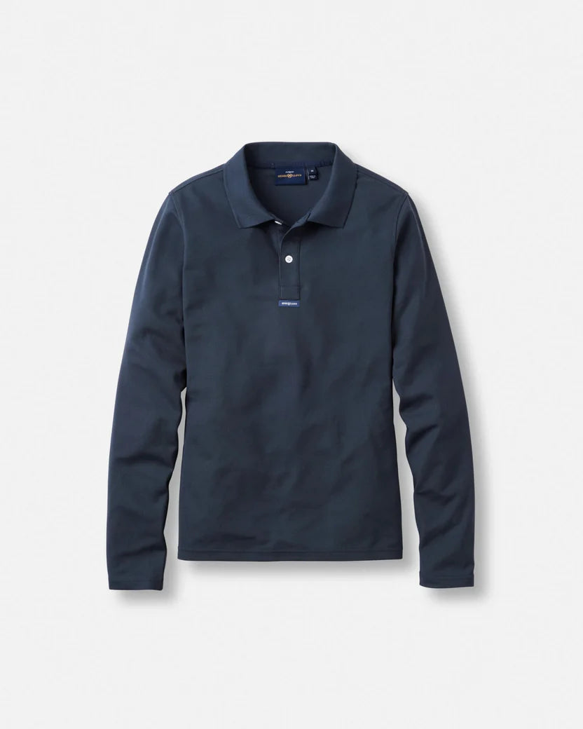 Women's Dri-Fast LS Polo - Navy Black