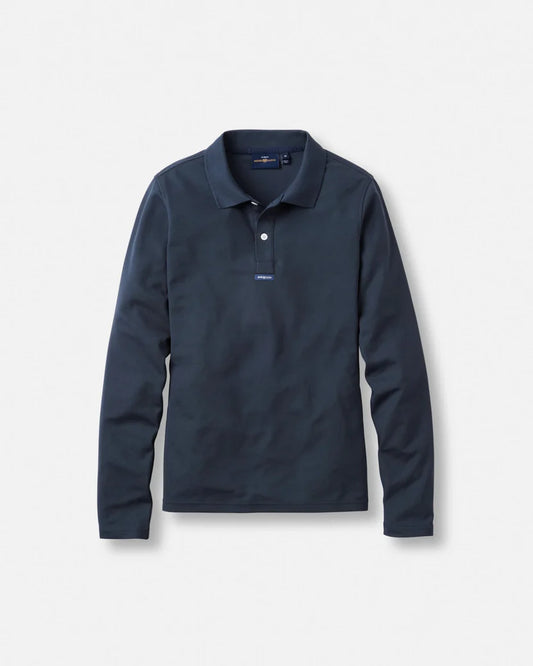 Women's Dri-Fast LS Polo - Navy Black
